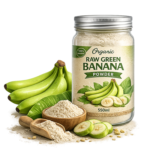Organic Raw Green Banana Powder